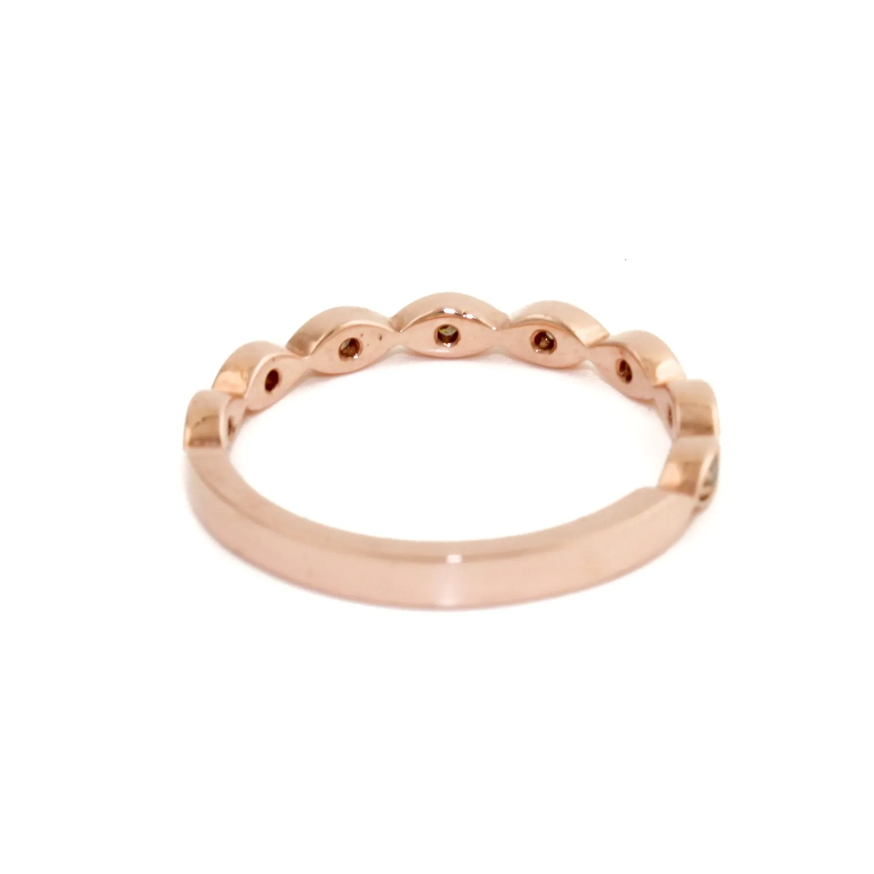 14K Rose Gold x Pave Salt & Pepper Diamond Band