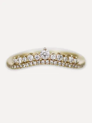 14K Tiara Stacking Band - Diamond