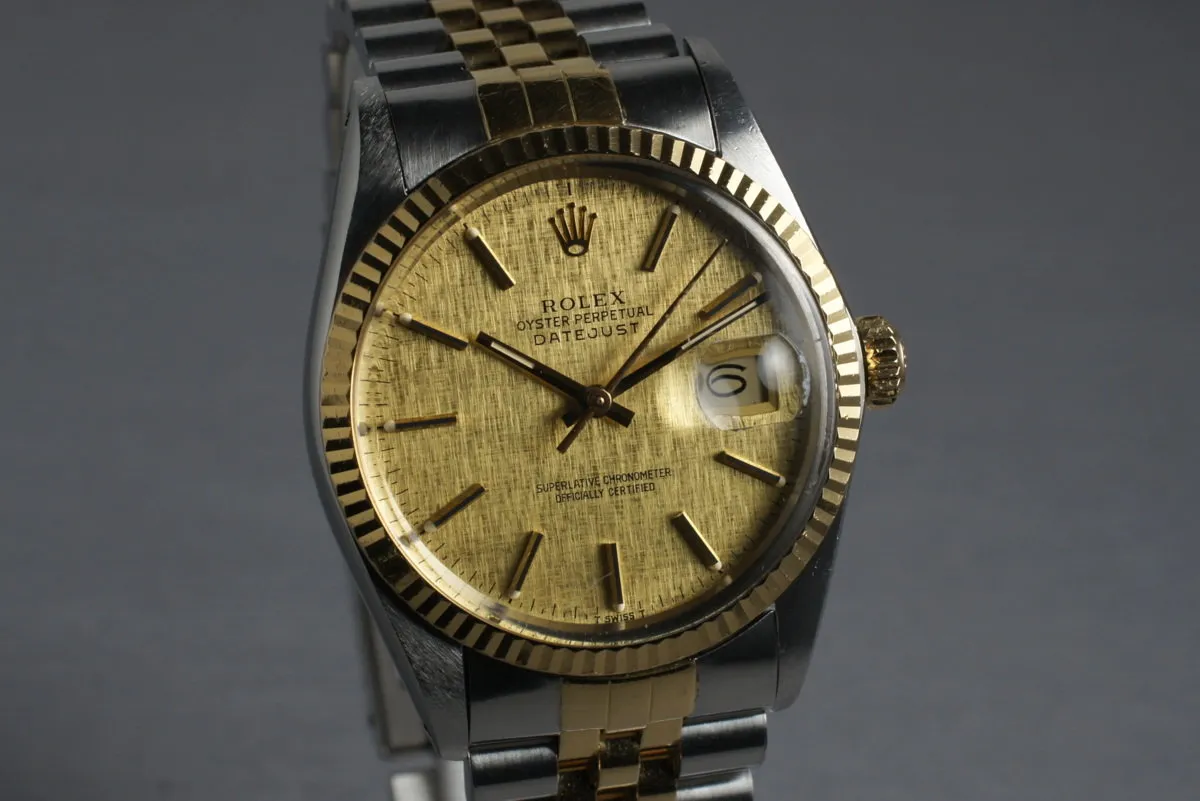 1985 Rolex Two Tone DateJust 16013 with Linen Dial