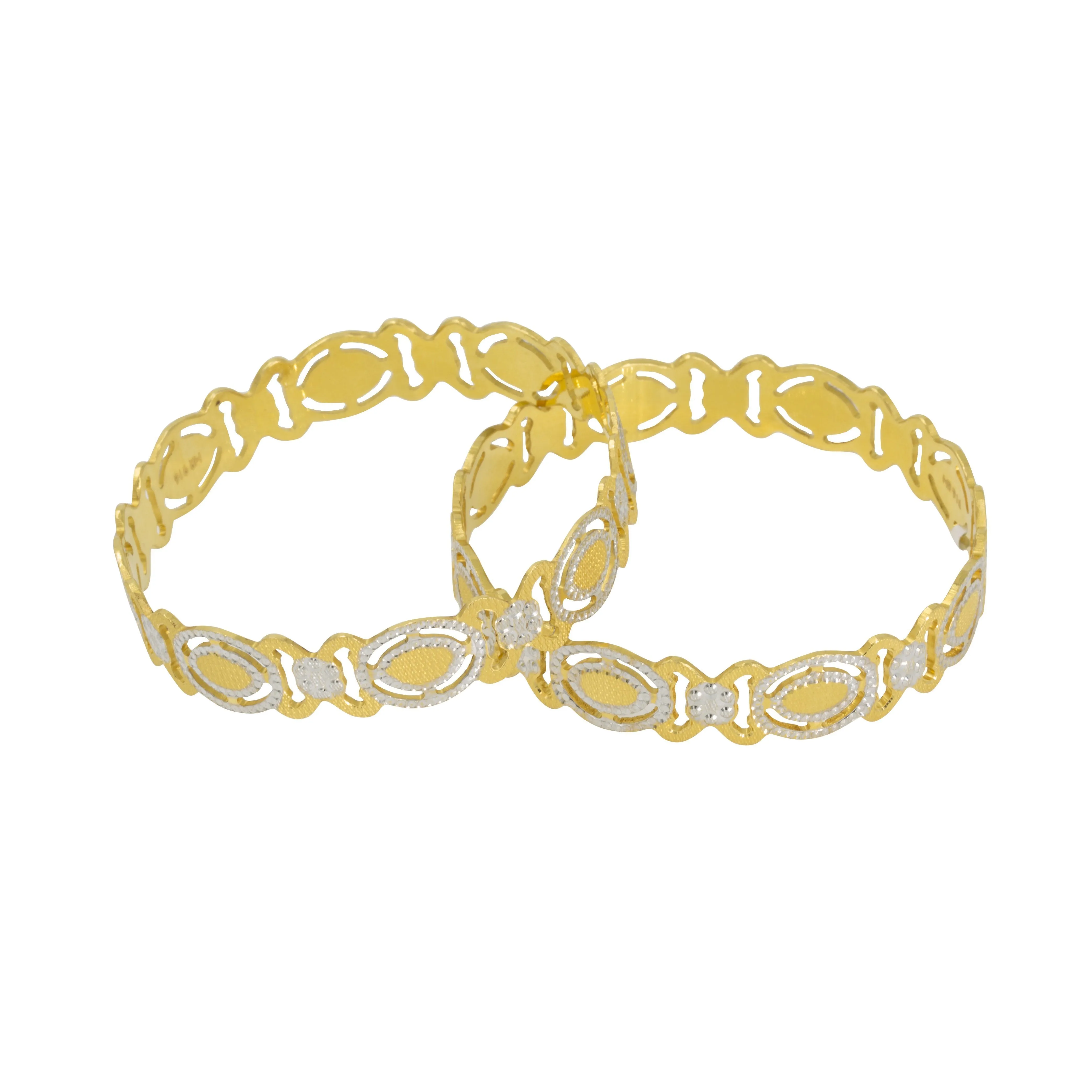 22K Gold 2 Piece Bangles