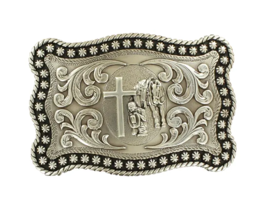 3759059 - Nocona Belt Co. - Rectangle Berry Edge Cowboy Buckle