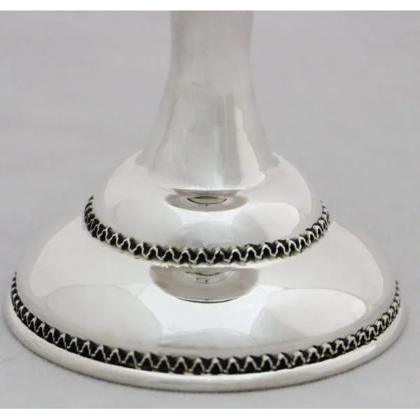 925 Sterling Silver Filigree Kiddush Cup OVADIA 5.5" Hand Made in Israel by NADAV