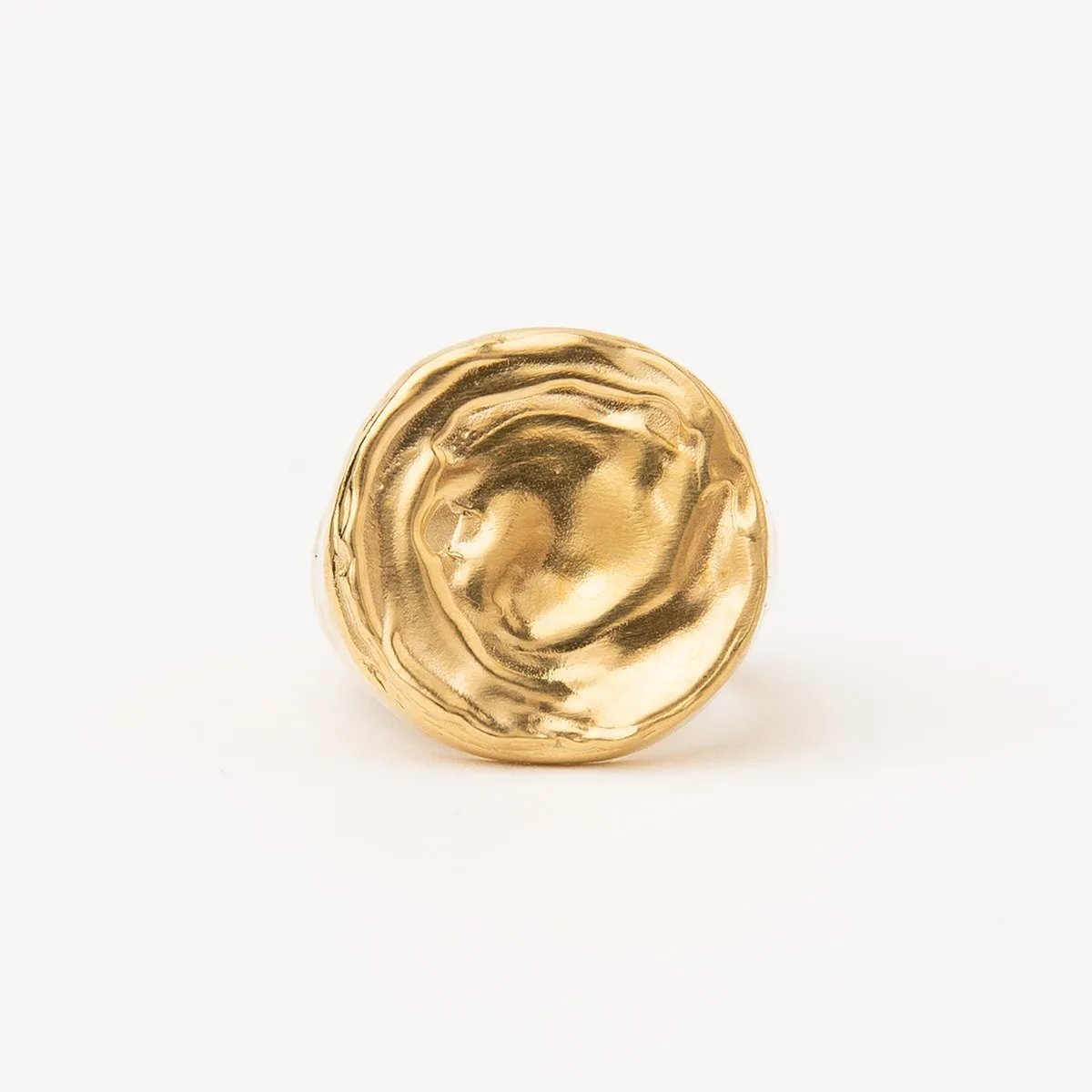 AREIA ROUND SIGNET RING