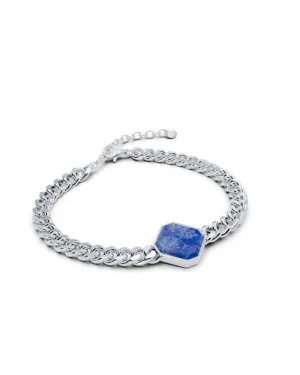 Armband - Lapislazuli - Silber - Für Ihn