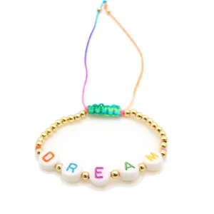 Beaded Dream Throwback Word Bracelet