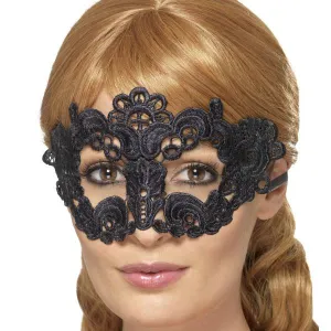 Black Floral Eyemask