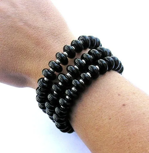 Black Wrap Bracelet