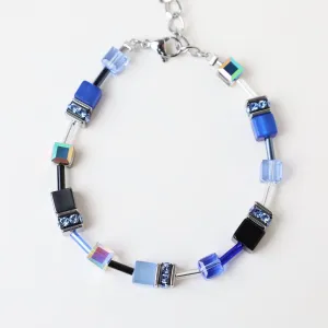 Blue Geo Cube Bracelet