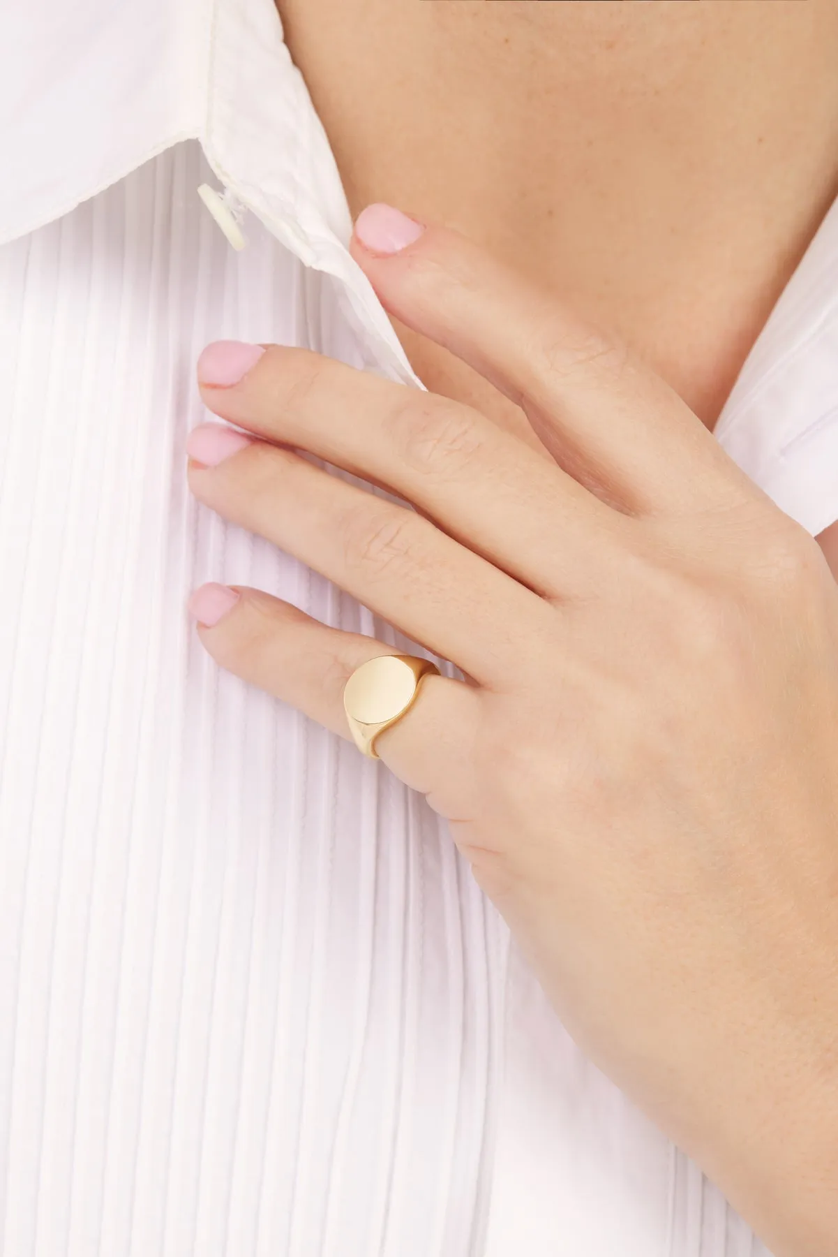 Boheme gold vermeil signet ring