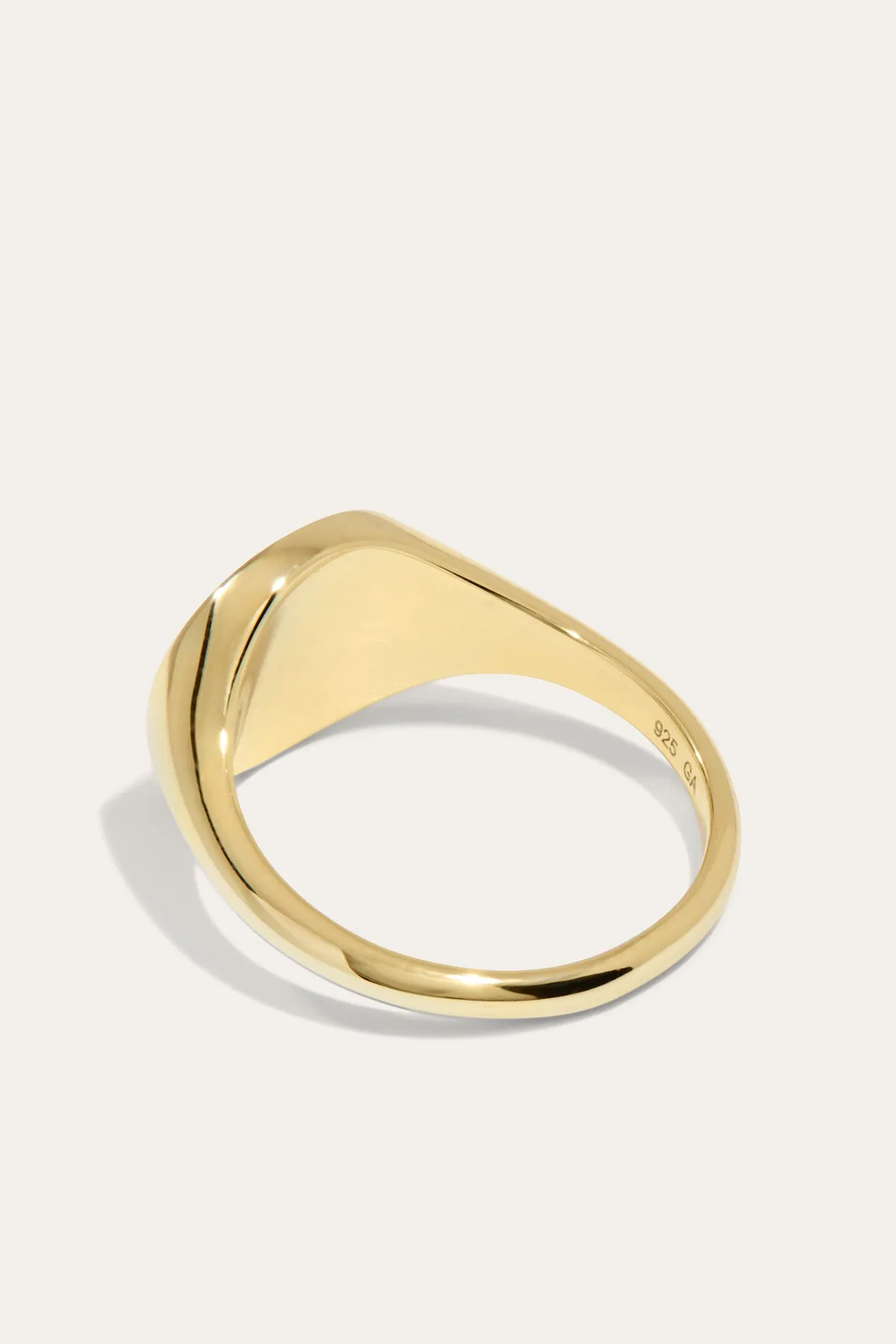 Boheme gold vermeil signet ring