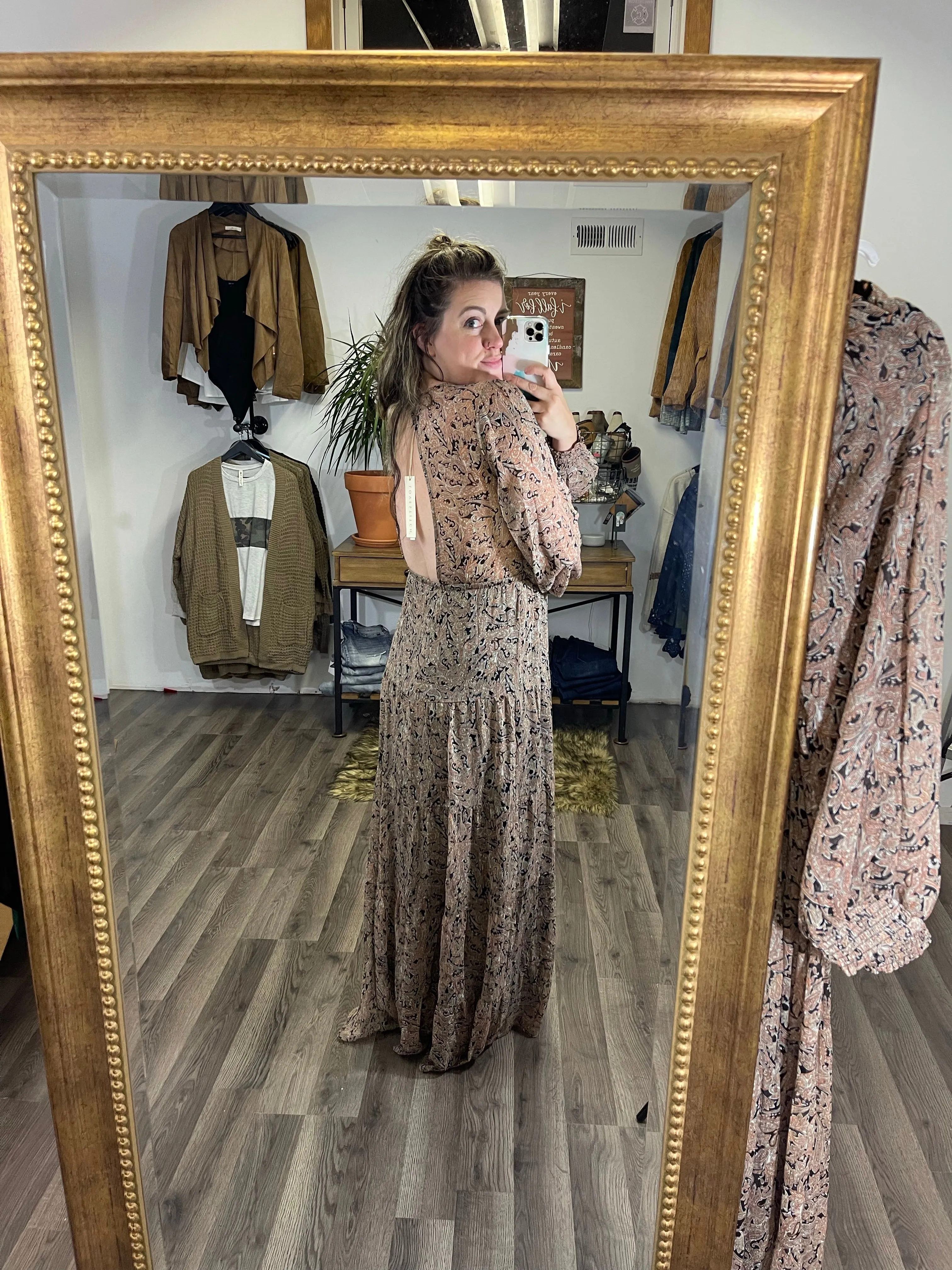 Bohemian paisley dress