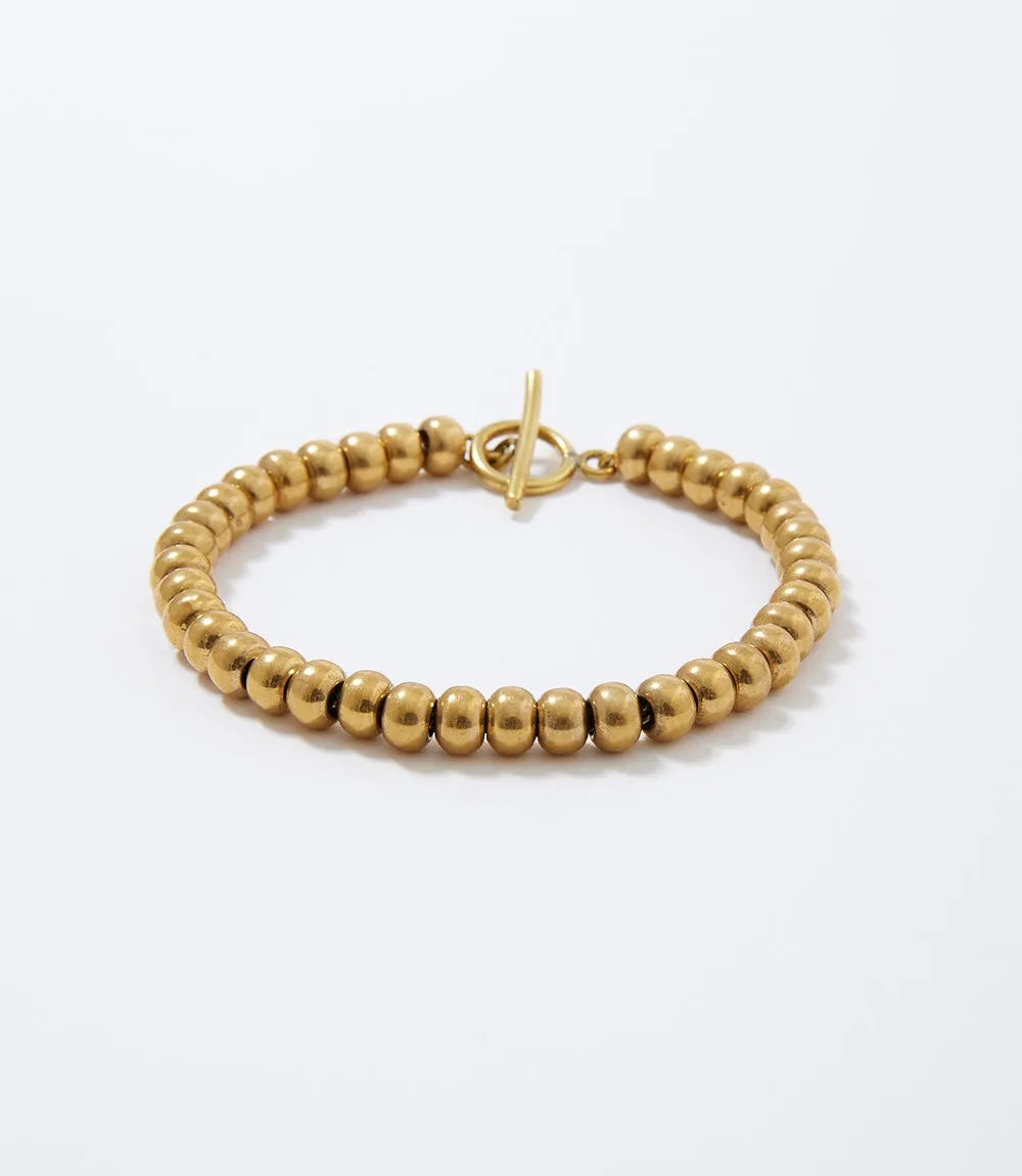 Brass Beaded Bracelet