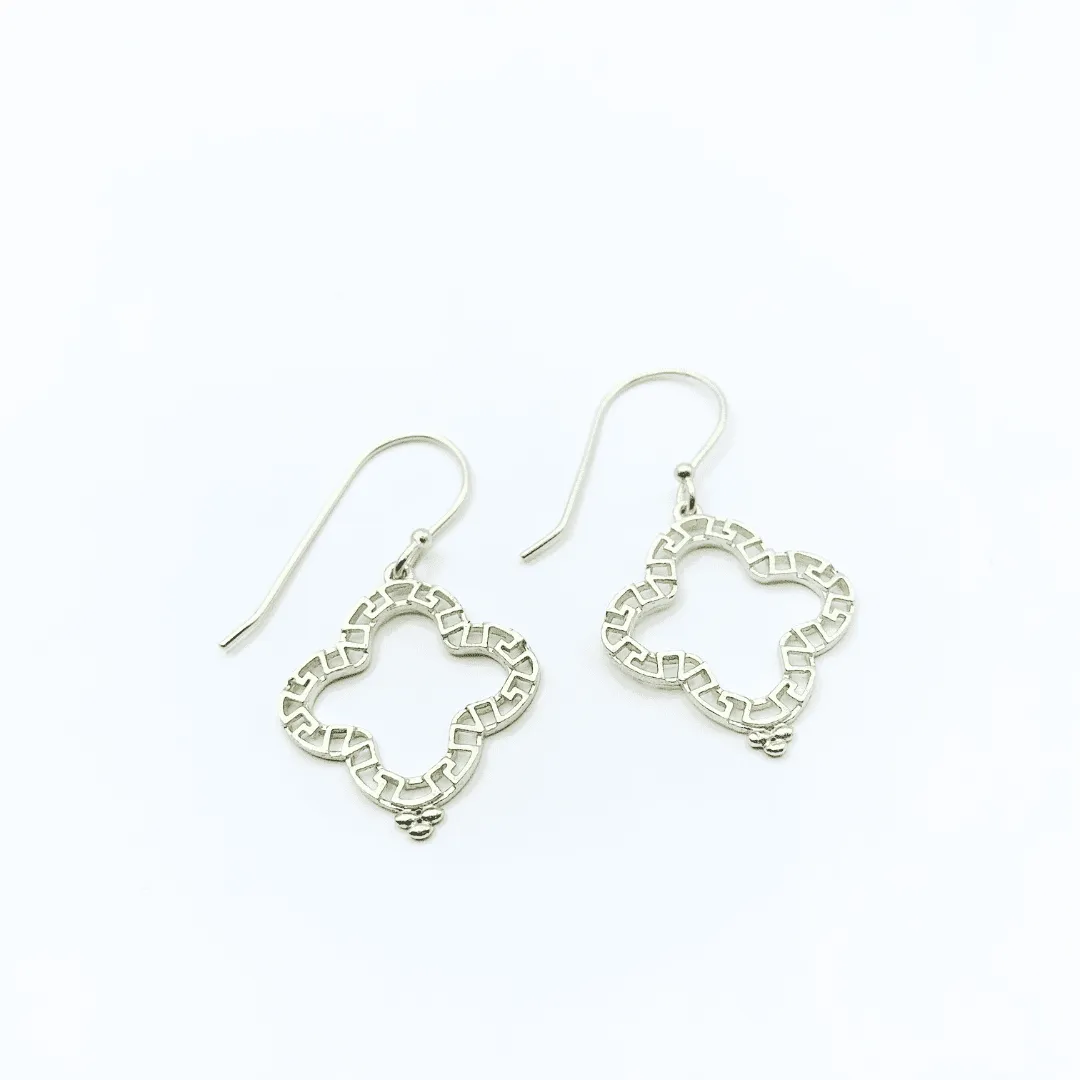 Cabo Clover Earring in Sterling Silver