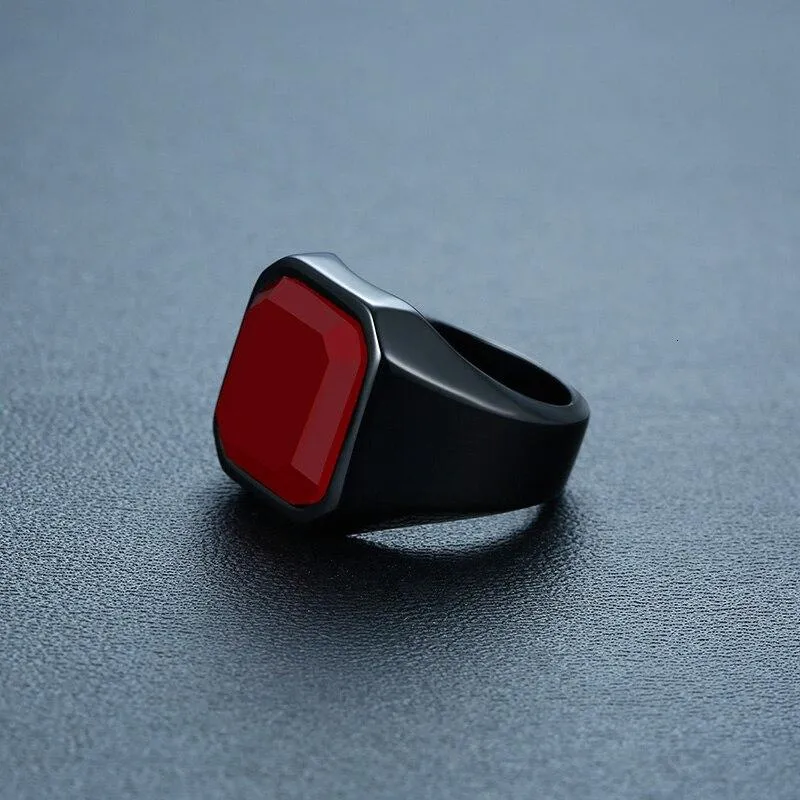 Carnelian Crystal Signet Ring