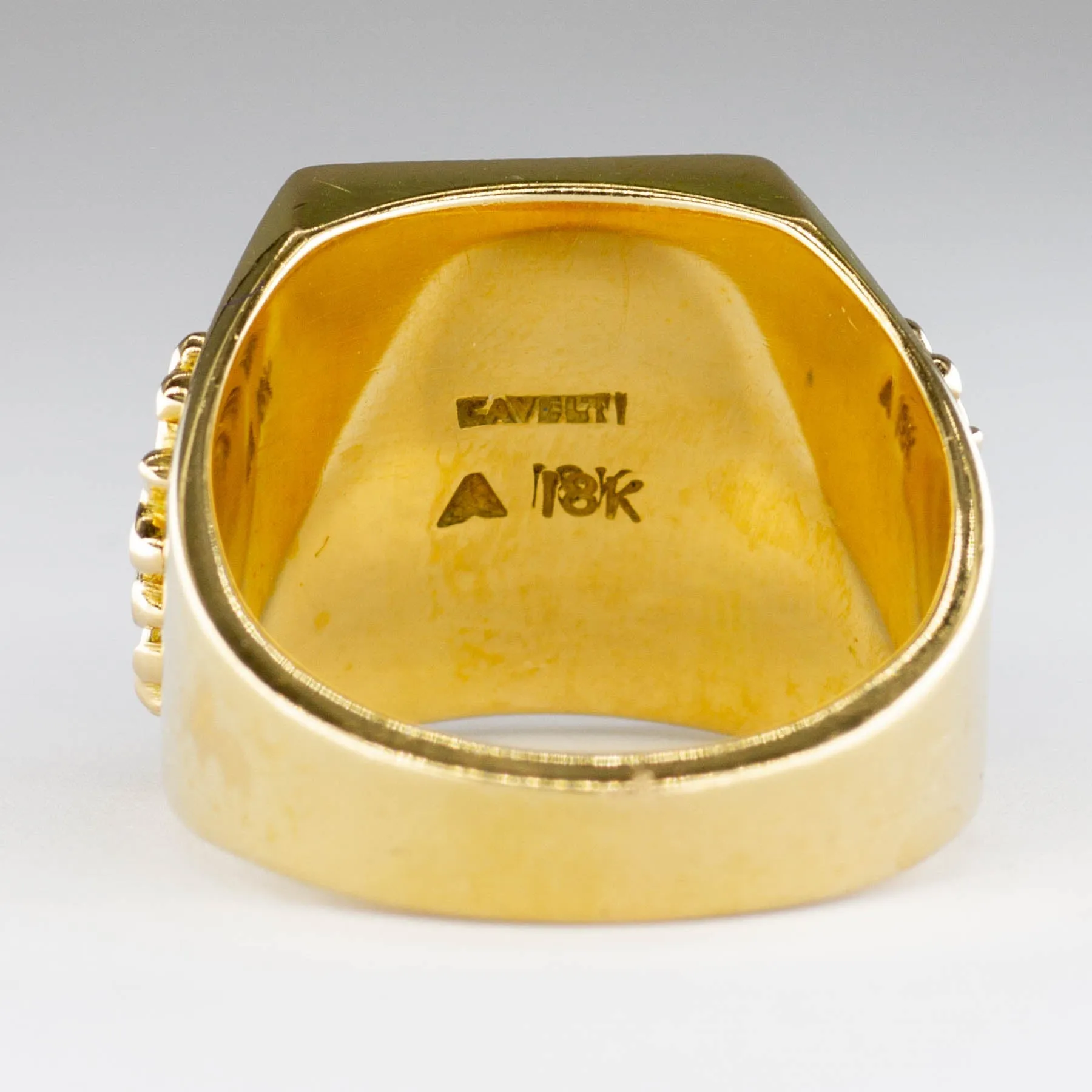 'Cavelti' Crest Signet Ring | SZ 9