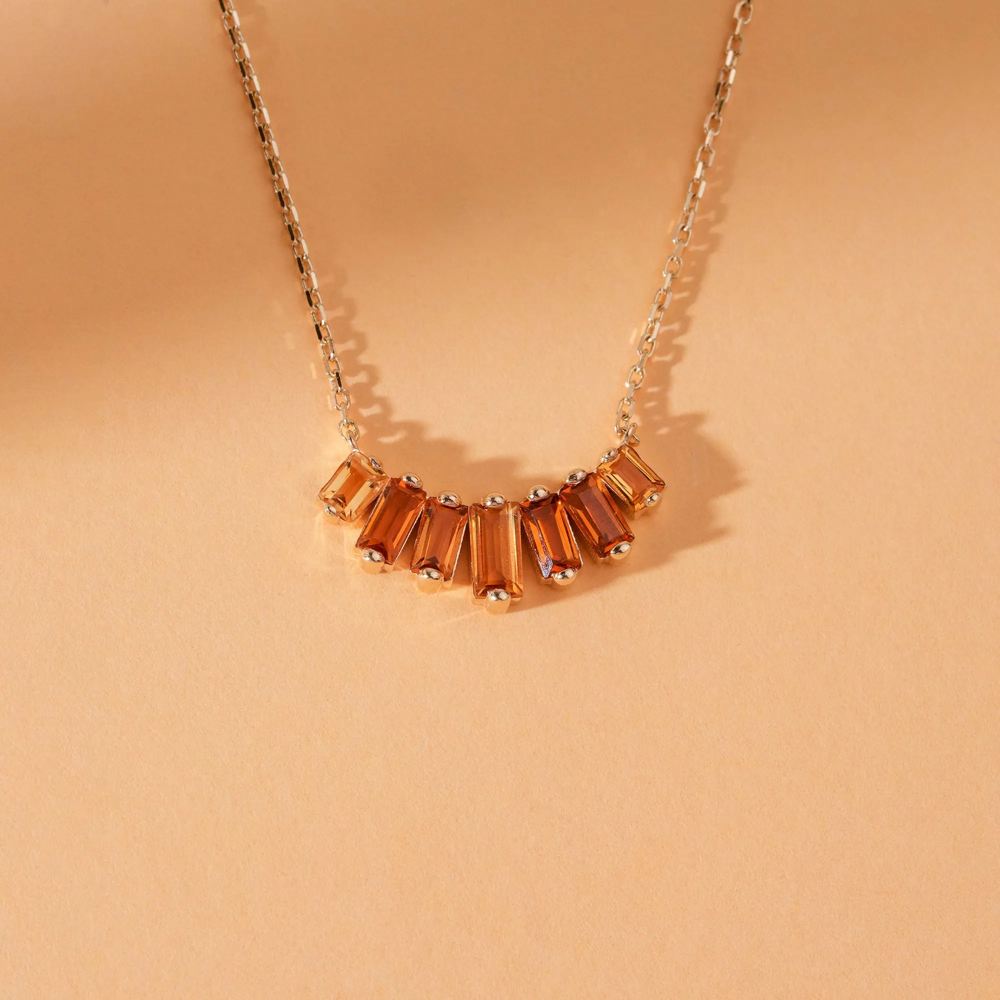 Citrine Cascade Necklace, Lupita