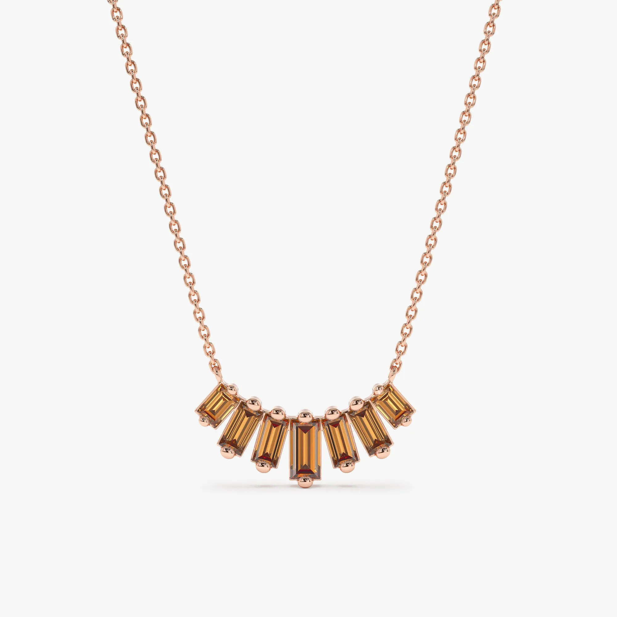 Citrine Cascade Necklace, Lupita