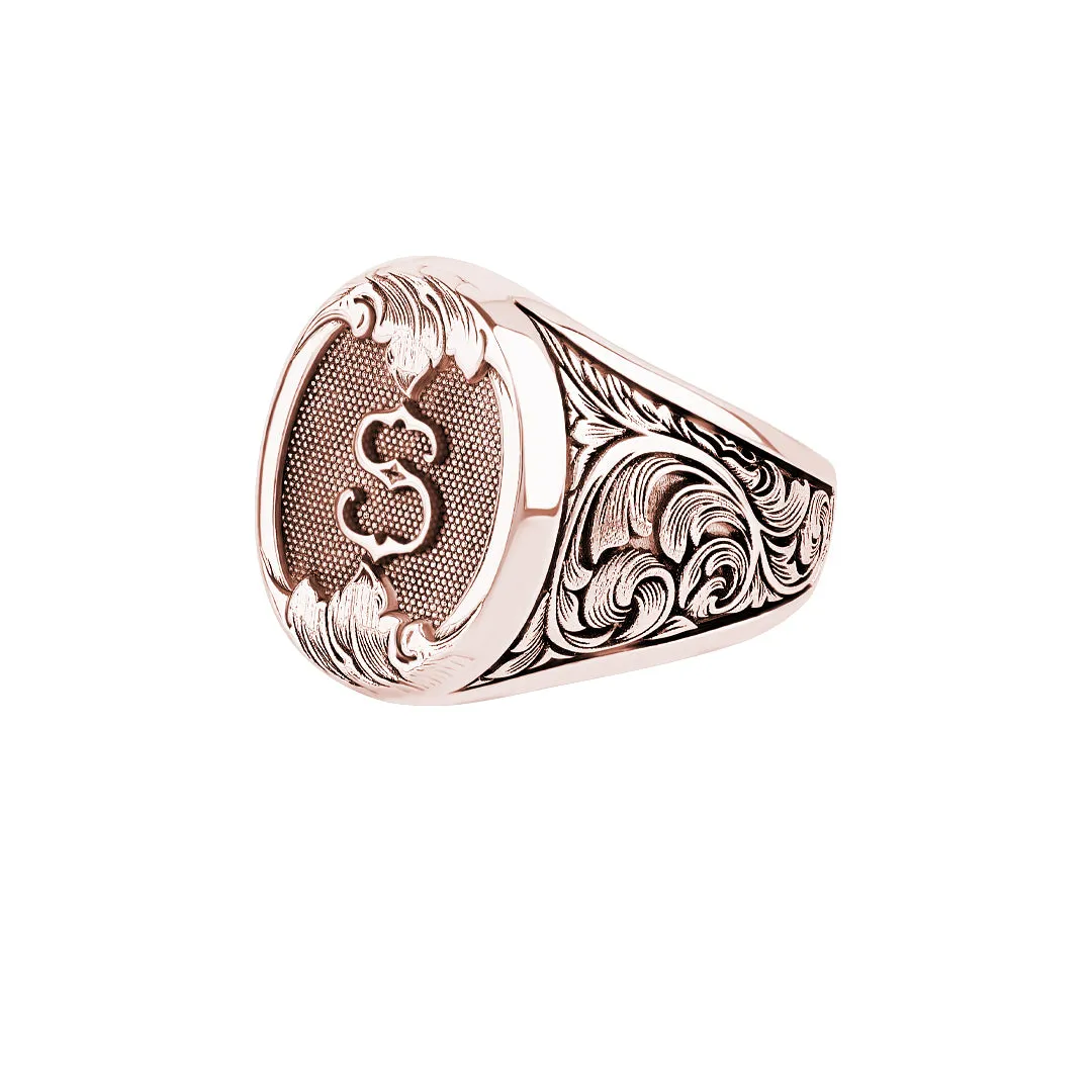 Classic Statement Signet Ring in Gold