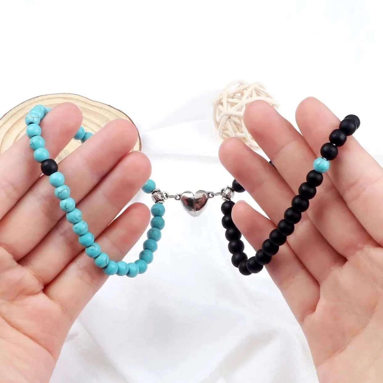 Couples Magnetic Bracelet Set