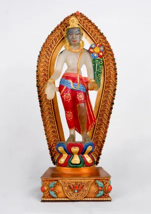 Crystal Tara Handpainted Standing Statue