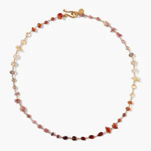 Daphne Bead Necklace - Citrine Mix