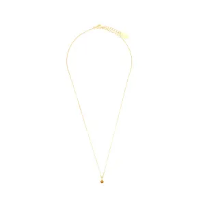 Diamonds by Georgini - Natural Citrine and Diamond November Pendant Gold