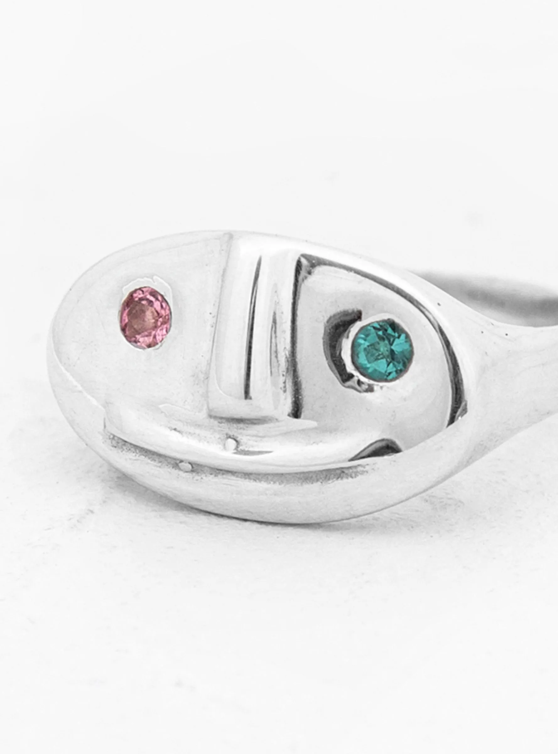 Ecstasy Stoned Ring Silver