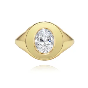 Fancy Shape Statement Signet Ring