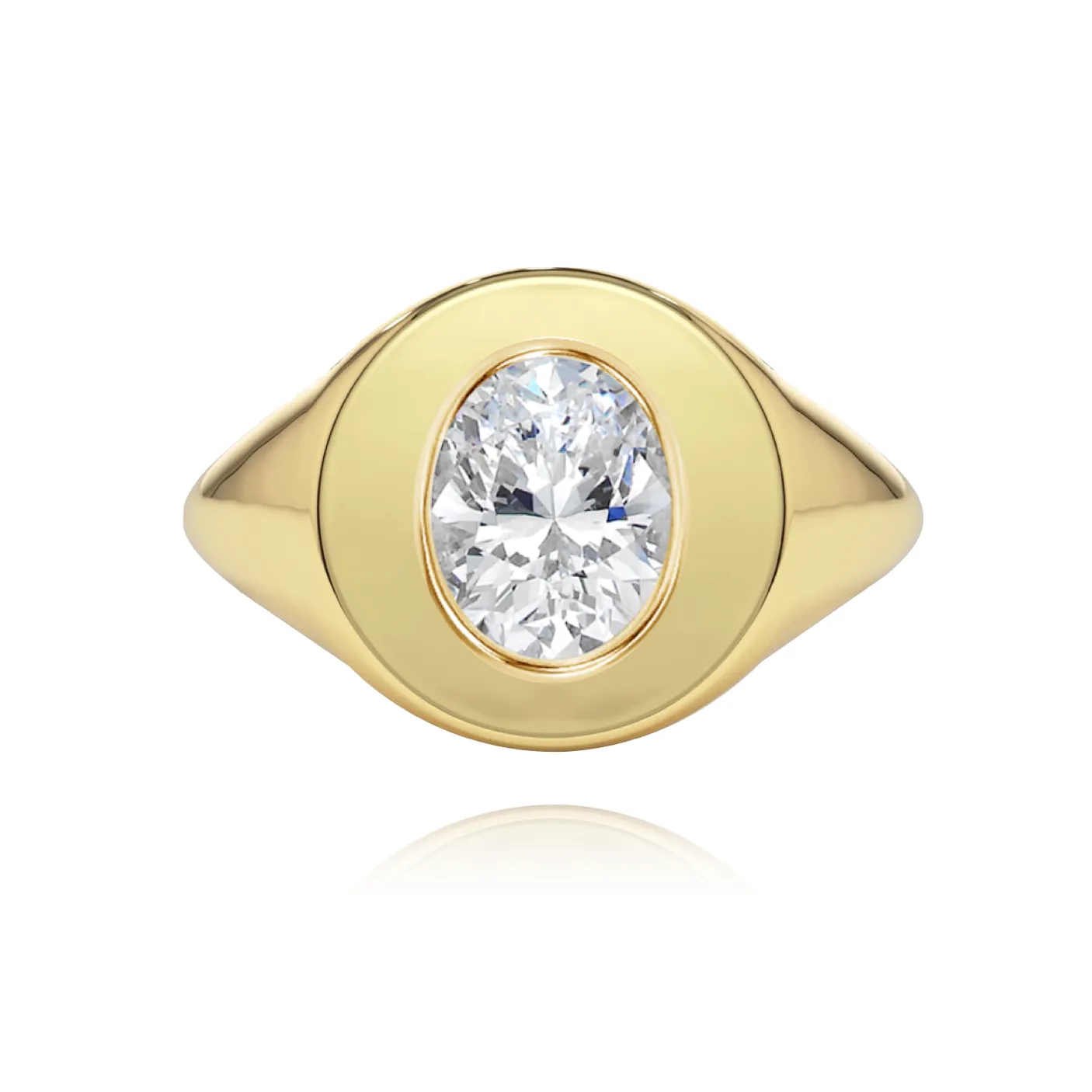 Fancy Shape Statement Signet Ring