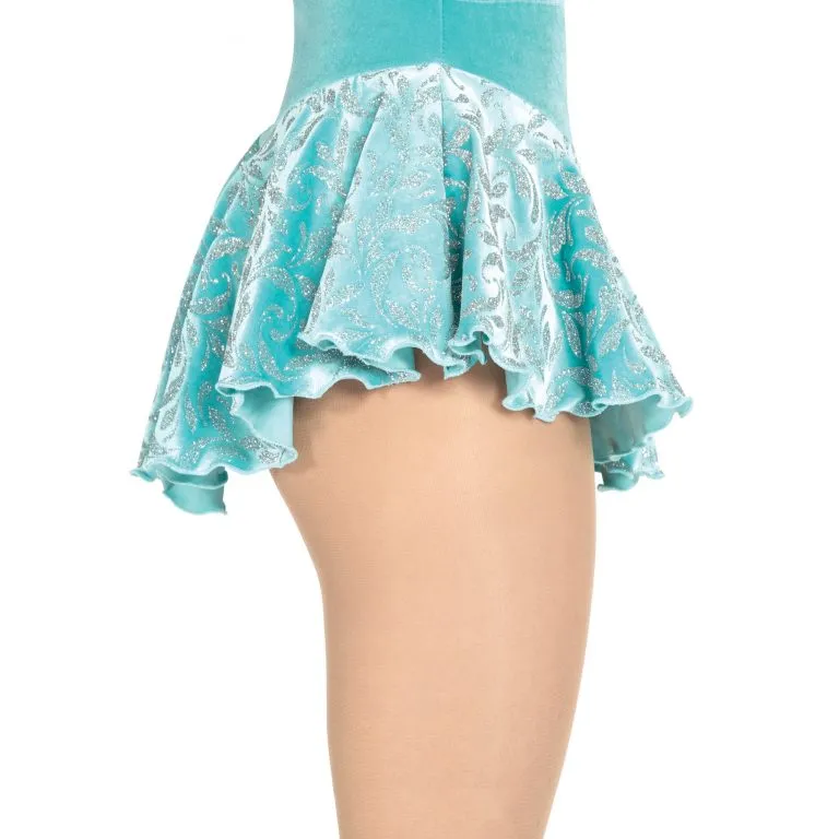 Figure Skating Skirts 302 Silver Vine 3 Colors