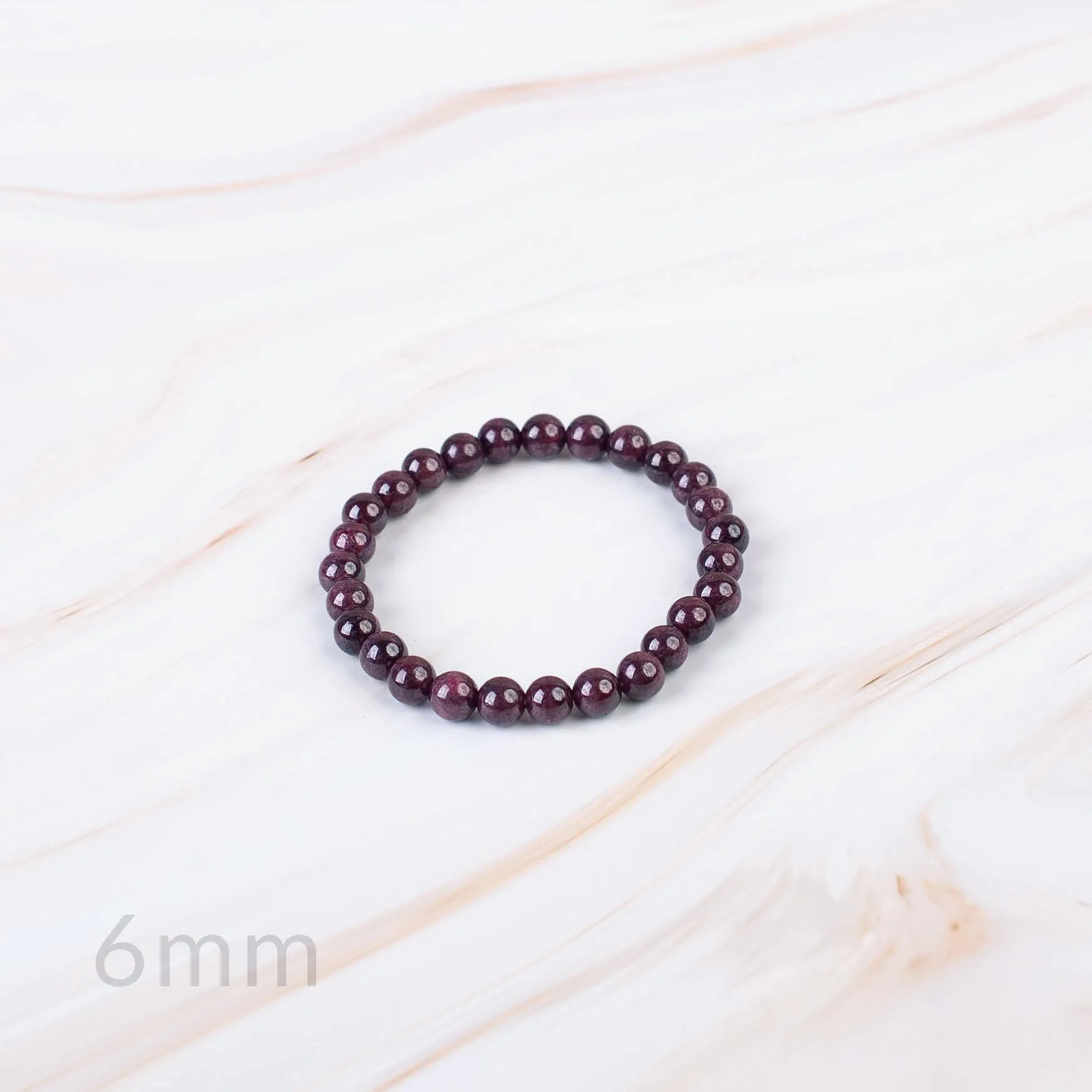 Garnet Beaded Bracelet