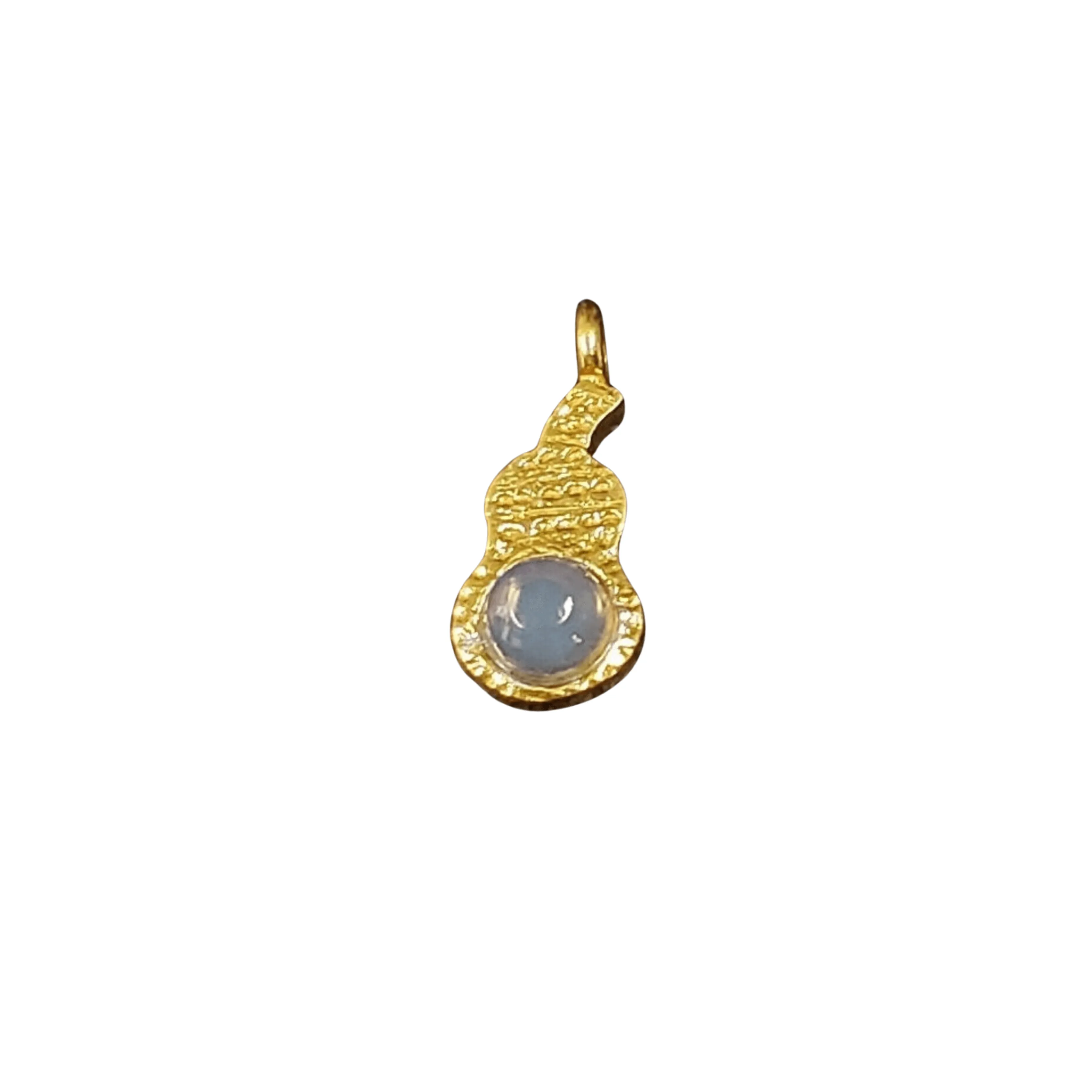 Gold Vermeil Designer Ethiopian Opal Charm Pendant