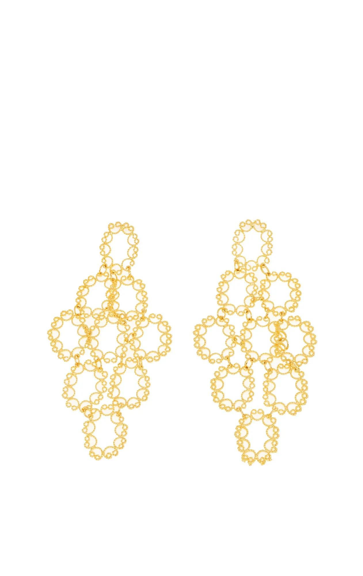 Golden Web Earrings