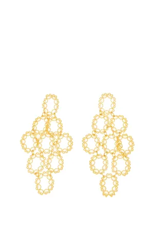 Golden Web Earrings