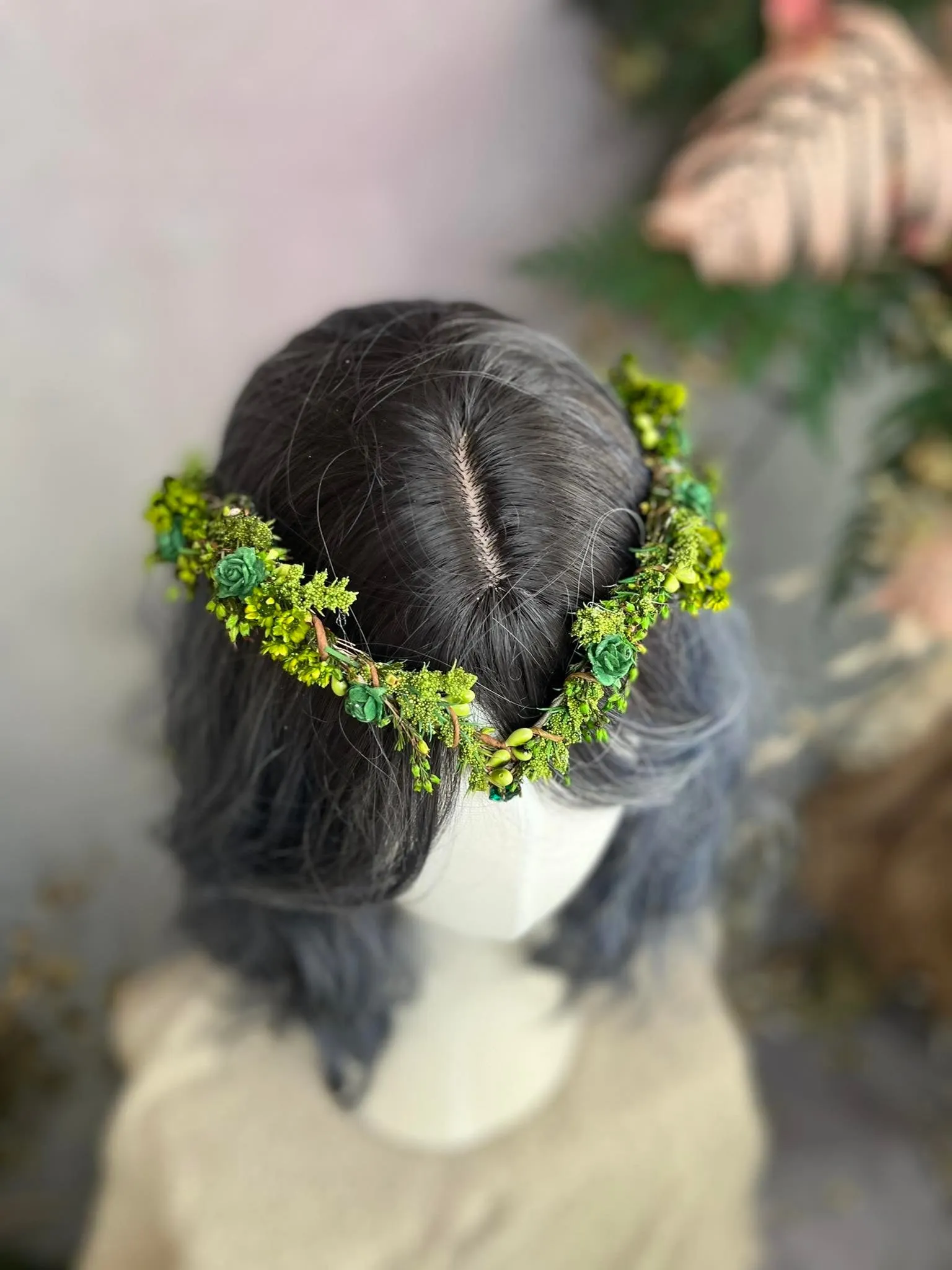 Greenery elf fairy tiara