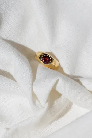 Gypsy Ring - Garnet