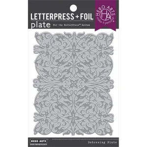 Hero Arts Letterpress & Foil Plate Lacy Filigree