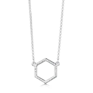 Honeycomb Small Necklace in Sterling Silver