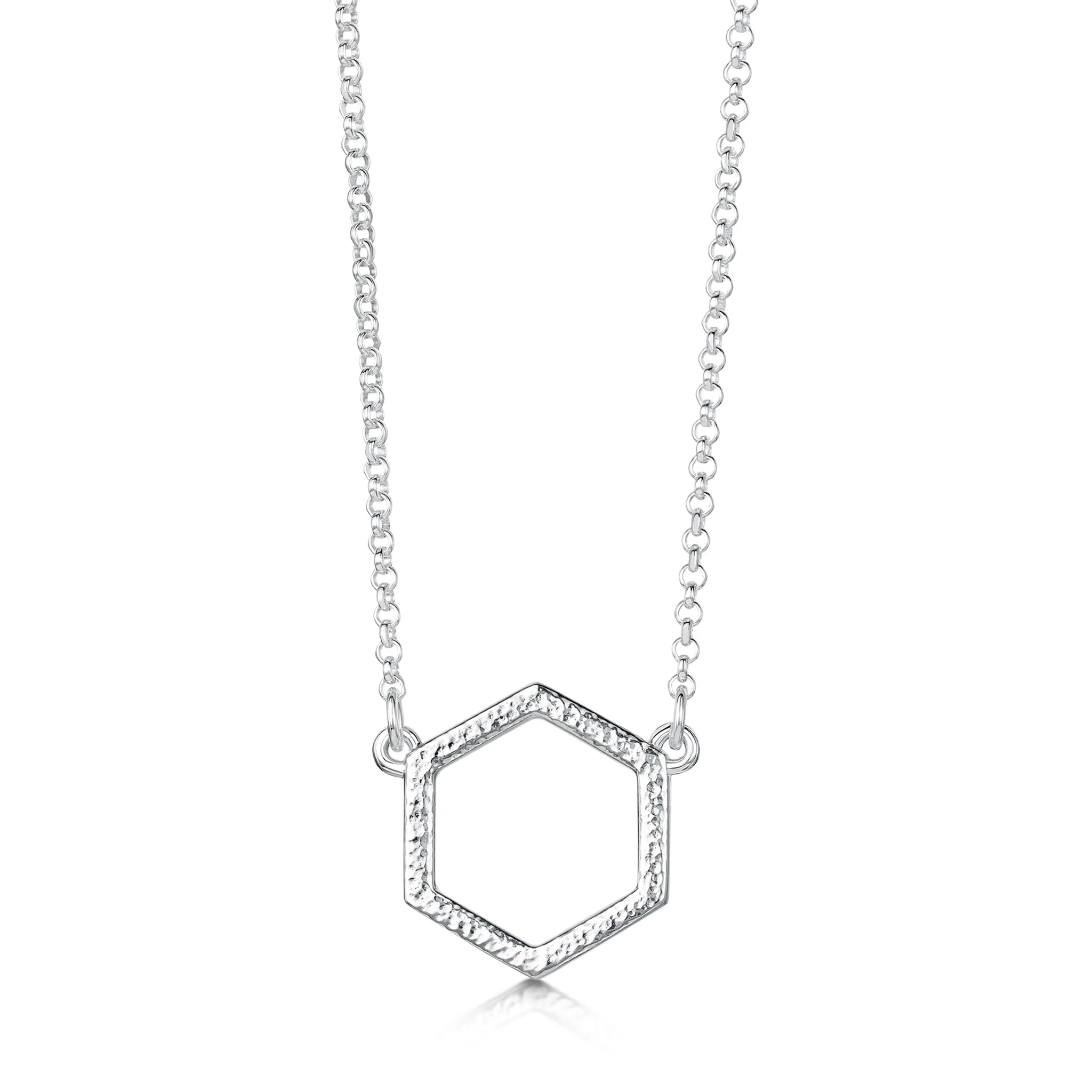 Honeycomb Small Necklace in Sterling Silver