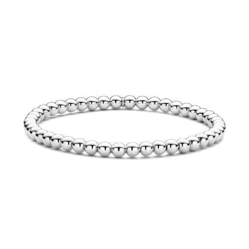 Hulchi Belluni 18K White Gold 4mm Tresore Bracelet