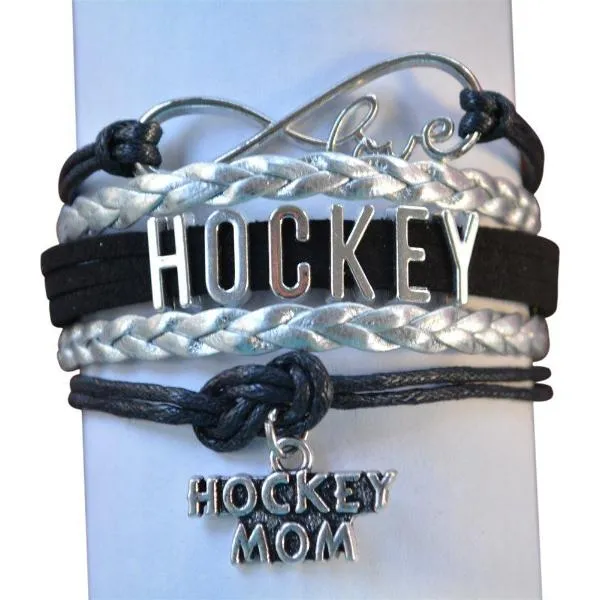 Infinity Hockey Mom Bracelet