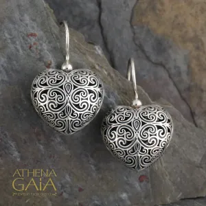 Kallisto Heart Filigree Earrings