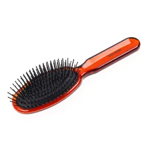 KOH-I-NOOR All Season Oval Large Pneumatic Hair Brush with Plastic Pins CORAL