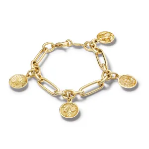 La France Art Charm Bracelet Yellow Gold