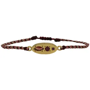 LUXURY MILA BRACELET WITH GOLD, GARNET AND RUBY