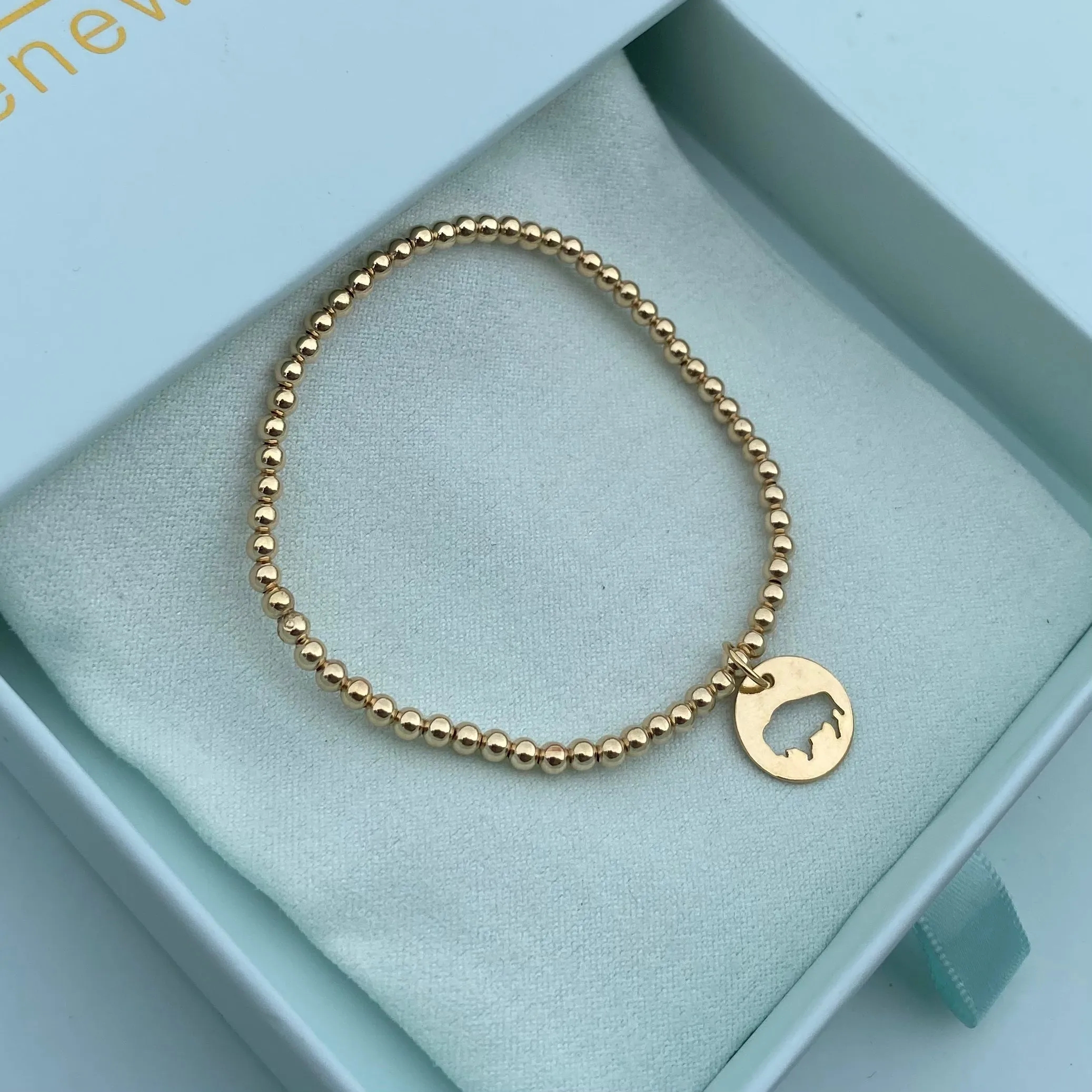 Molly   Kate Exclusive Buffalo Disc Bracelet - Gold