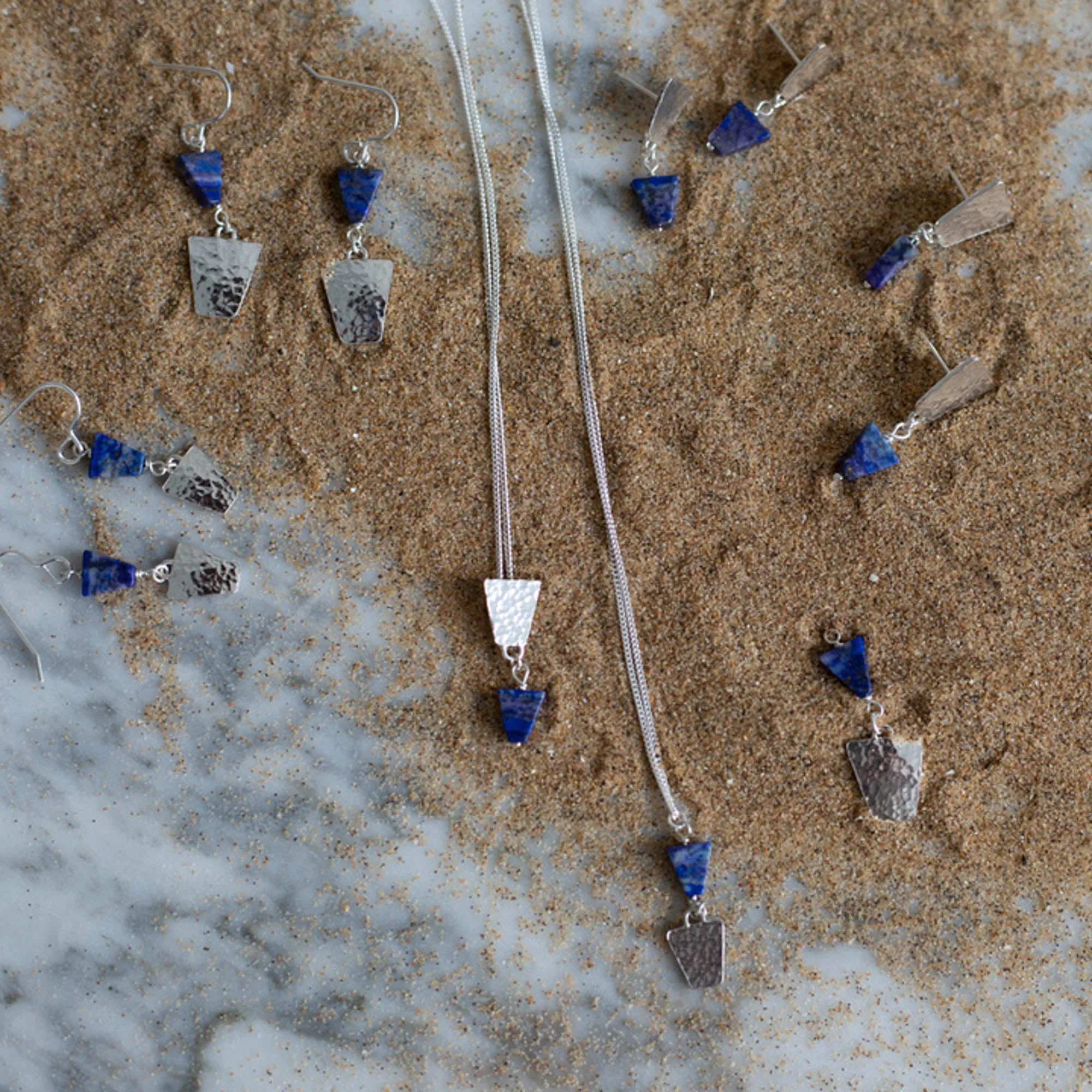 Nefertiti Lapis Lazuli Drop Pendant