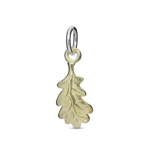 Oak Leaf Solid Gold Charm