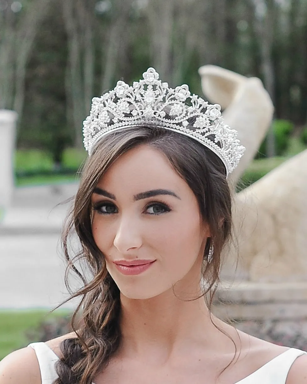 PAIGE Simulated Diamond Bridal Tiara