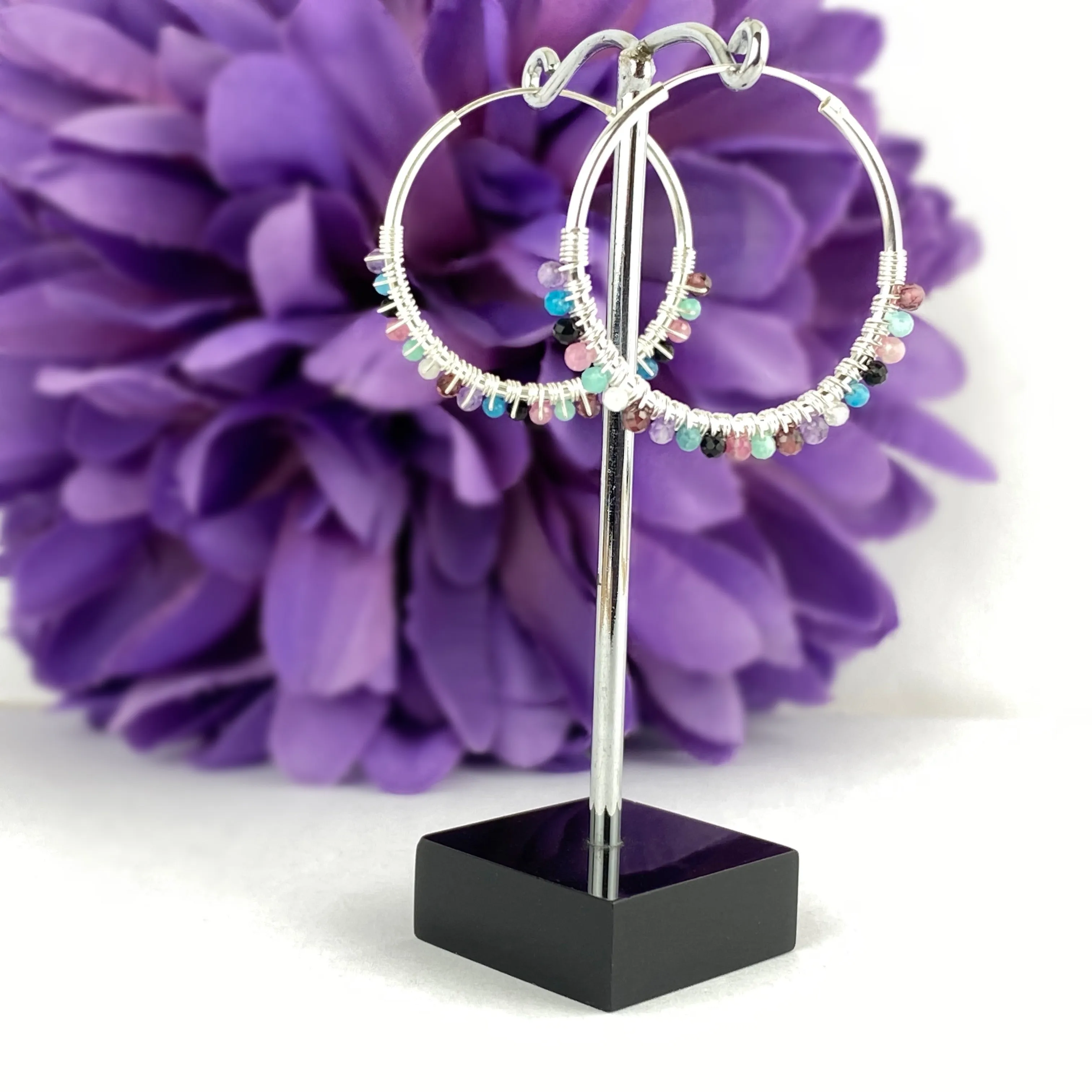 Pastel Hoop Earrings - VE235